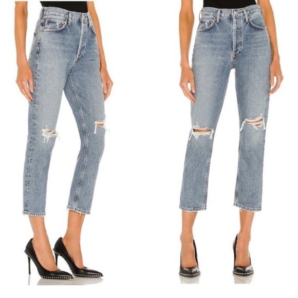 Riley High Waisted Crop Stretch Jean - Picture 3 of 6